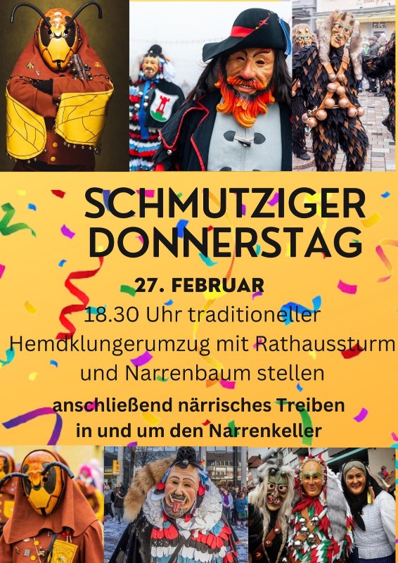 Schmutziger Donnerstag 2026